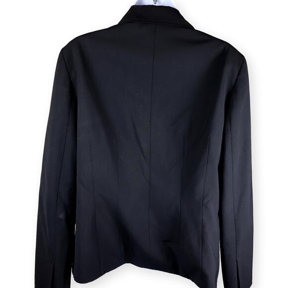 Lafayette 148 NY Suit Jacket Blazer 8 Black Stretch Virgin Wool 10 - Picture 6 of 9